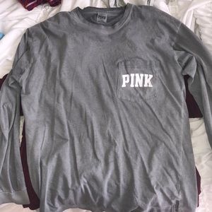 PINK grey color long sleeve
